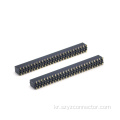 2.54mm 암 헤더 이중 행 SMT PA9T